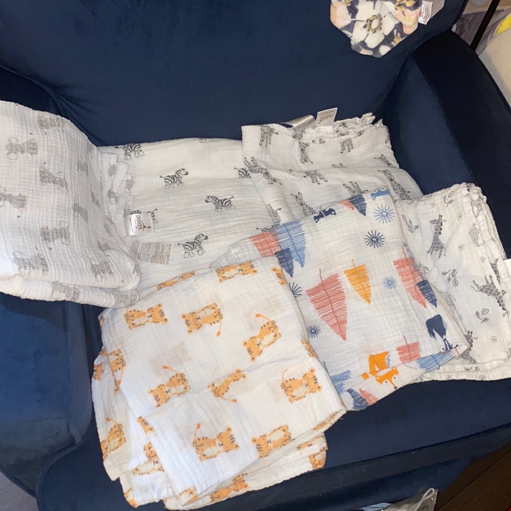 Aden & Anais Muslin Swaddles x6